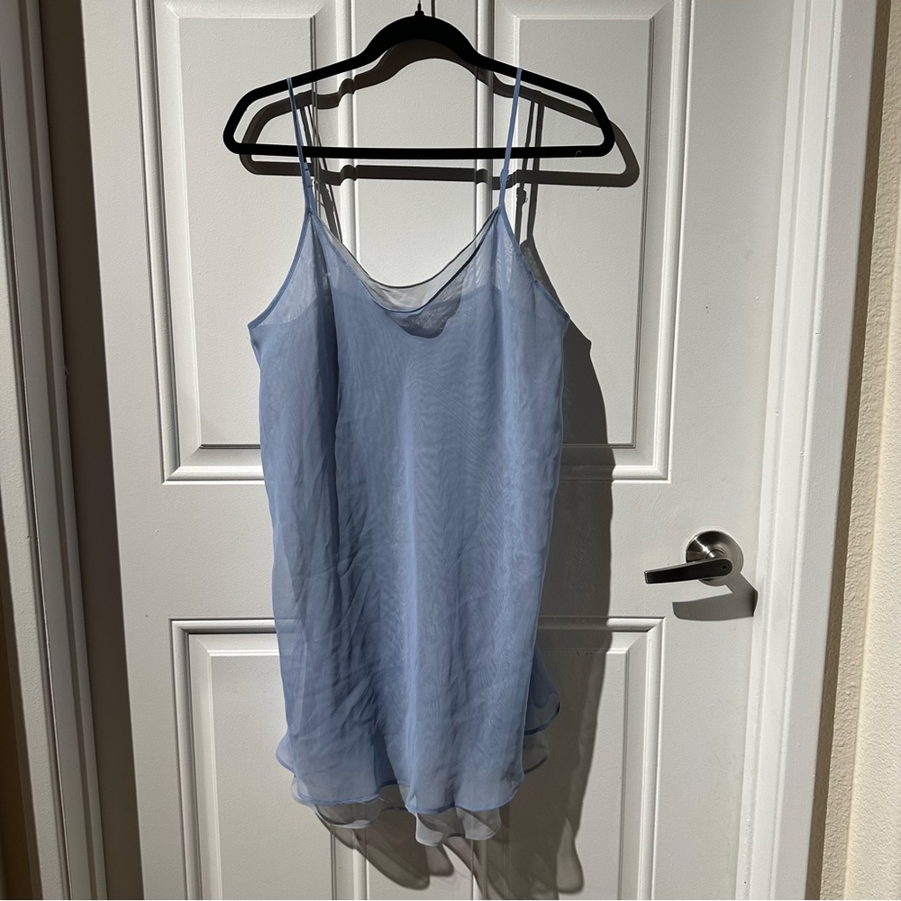 Baby Blue Women’s Lightweight Camisole Flowy - Picture 2 of 3